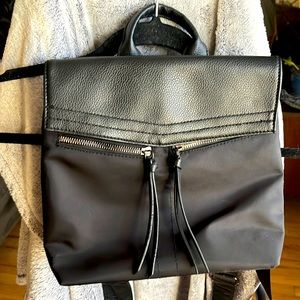 Botkier New York Black nylon & leather mini Backpack